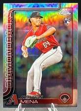 2025 Topps Chrome Cristian Mena #102 Refractor RC Diamondbacks