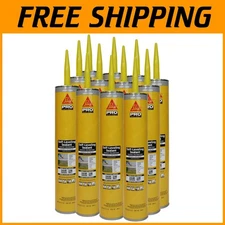 Flexible Self-Leveling Sealant - Gray Polyurethane, 12 Pack