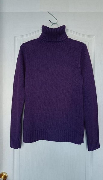 Women Boden Turtleneck Purple Angora 34 / XS / 42