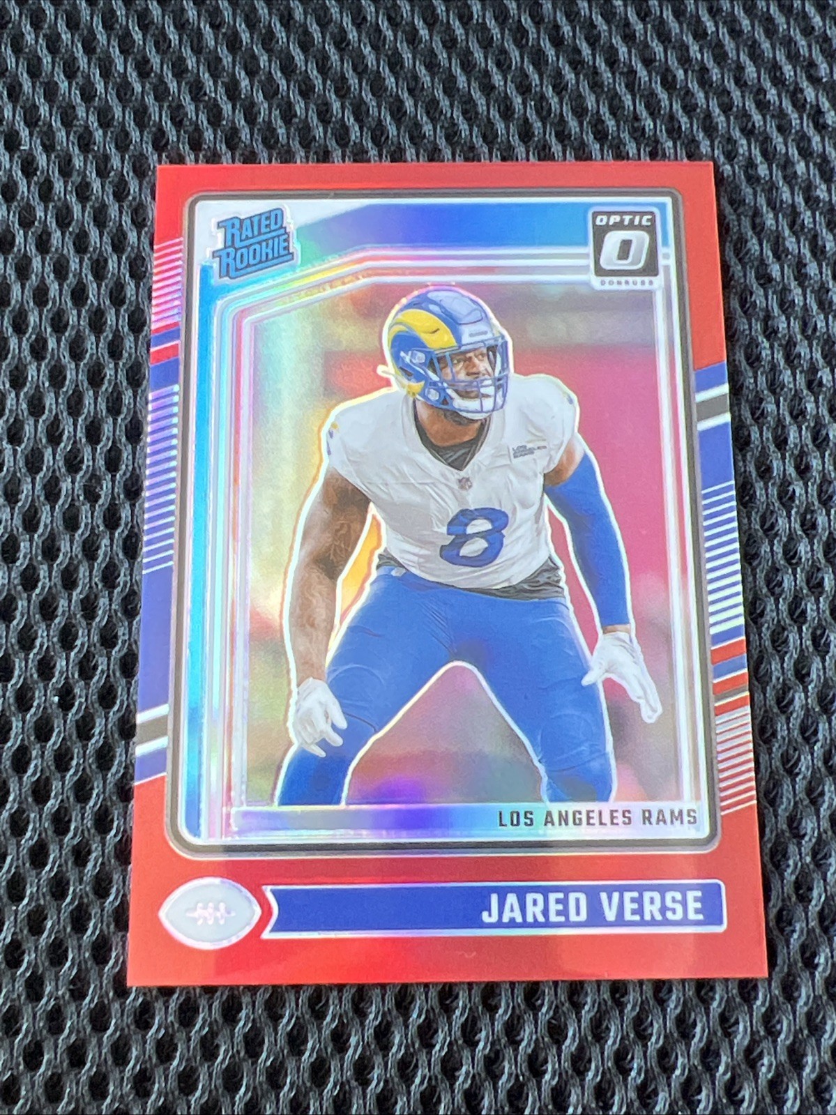 2024 Panini Donruss Optic Rated Rookie Jared Verse #242 Red Prizm /125 (RC)