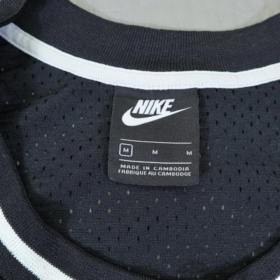 Nike Jersey Shirt Mens Medium Black Mesh Sleeveless Logo Basketball CT5605-010 - Image 4 of 4