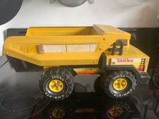 Vintage Tonka Turbo-Diesel Dump Truck | Yellow Pressed Steel | XMB-975 | 1990s