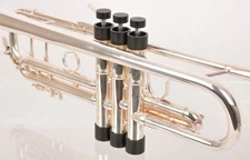 Trumpet Trim Kit BLACK EDITION Medium by KGUBrass w/ Cone Booster & Valve Stems