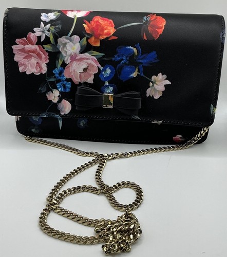 A Rare Ted Baker Vintage Multicolor Elegant Bow Evening Crossbody Handbag