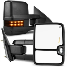 L+R POWER FOLD Tow Mirrors for 2015-18 GMC  Sierra 2500 HD /3500 HD Power Heated