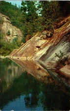 Tallulah Gorge Dead Man's Hole Georgia Vintage Postcard by Kenneth Rogers