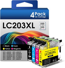 LC203XL Ink Cartridges Replacement for Brother LC203 XL LC201 LC203BK Printer In