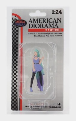 1:24 AMERICAN DIORAMA Figures Cosplay Girl 4 Blue Green AMDI24304 MMC