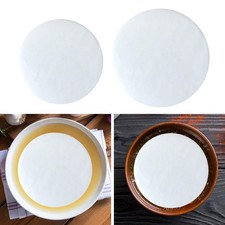 100x Oil Absorbing Paper for Kitchen Round Non Stick Quickly Absorb Remove Oil