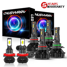 For Toyota RAV4 2006-2007 2008 2009 2010 2011 2012 LED Headlight Bulbs+Fog Light