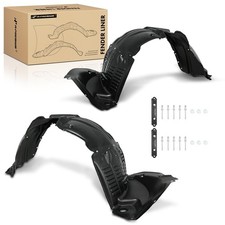 Pair Front Inner Fenders Liner Splash Shield Set with Clips