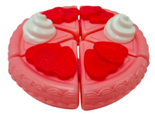 Play Food Slicing Strawberries  Cream Pie