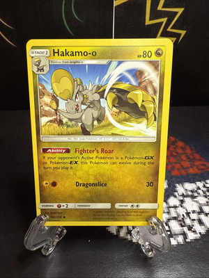 Hakamo-o 162/236 Sun & Moon Cosmic Eclipse Uncommon Pokemon Card 2019