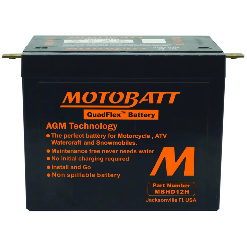 Motobatt Battery For Harley-Davidson FL/FLH Series (Touring) 1200cc 65-77 - Image 2 of 2