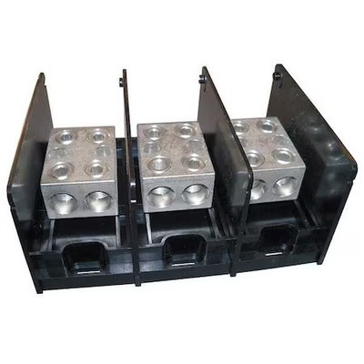 Mersen Mpdb69123 Power Distribution Block,  Open,  3 Pole,  620 A Copper,  1,