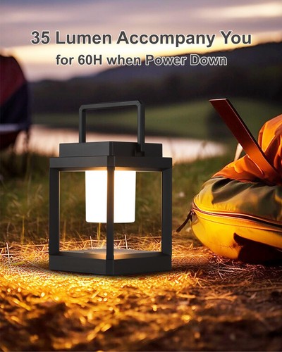 Outdoor Table Lamp, Led Lamps for Nightstand, Solar Lanterns Outdoor Hanging ... - Picture 3 of 7