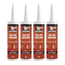 Liquid Rubber RV Lap Sealant, White, 4 Pack