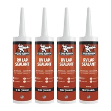 Liquid Rubber RV Lap Sealant, White, 4 Pack 