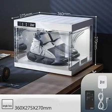 ANTBOX Smart Control ShoeBox Stackable Sneaker Display Case w/ Lights, Auto Door