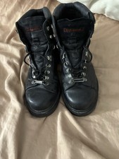 Harley Davidson Buty Męskie Rozmiar 11,5 Stalowy palec Czarny Skóra Jazda Biker 91610 Y2K