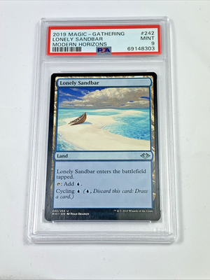 PSA 9 - LONELY SANDBAR - Modern Horizons - MTG Magic the Gathering