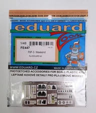 1/48 Eduard F6F-3 Weekend Edition Photo Etch Detail Set - Eduard FE447