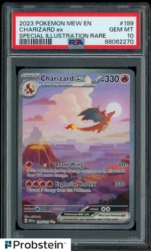 2023 POKEMON MEW EN-151 #199 CHARIZARD EX SPECIAL ILLUSTRATION RARE PSA 10
