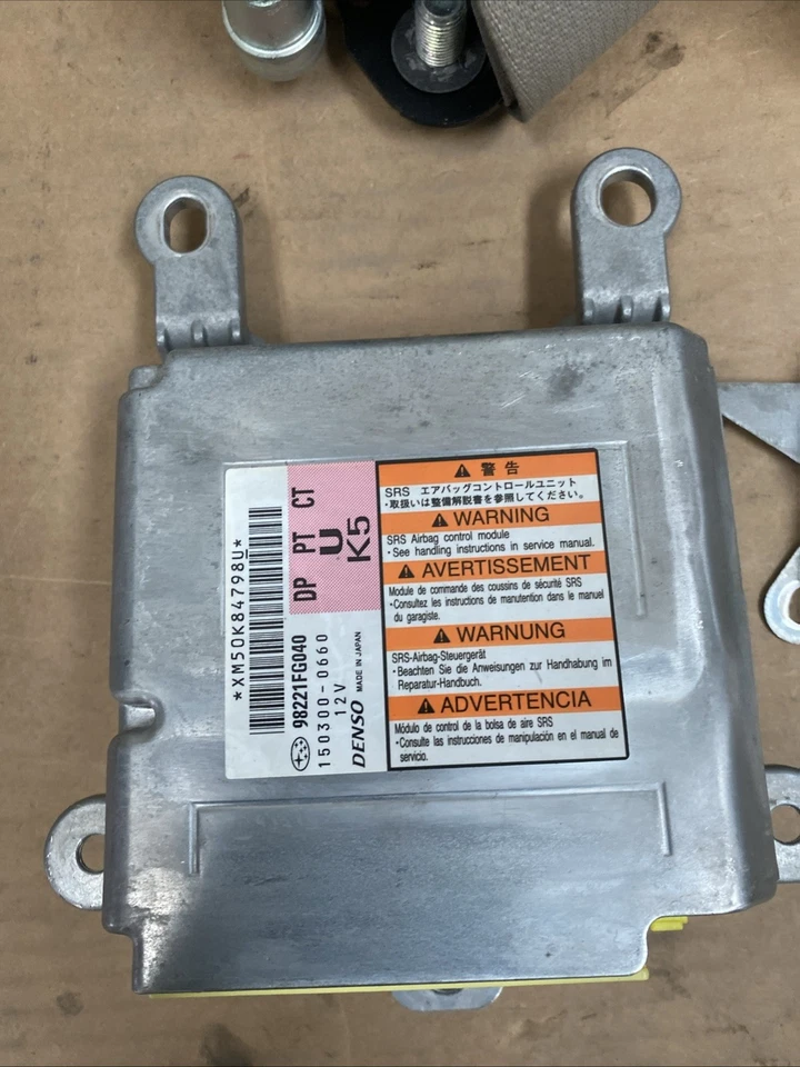 2008 2009 Subaru Impreza Front Left Right Seat Module Belt Retractor 41625 - Image 3 of 4