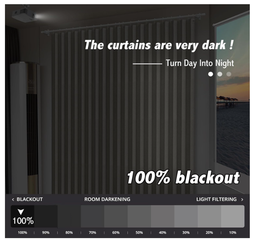 Blackout Doorway Curtains Accordion Doors with Hooks 98"W x 78"L Grey 1 Panel - Picture 4 of 14