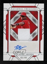 2022 Panini National Treasures Diamond Auto Single /49 Ryan Bliss #DA-RB Auto