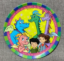 2001 Dragon Tales Plate Zak Designs Sesame Ord Emmy Max Wheezie Cassie Melamine