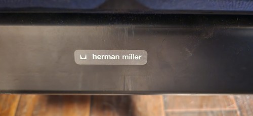 Vintage Herman Miller Ray Wilkes Modular Chiclet Loveseat 2 Person - Blue - Picture 11 of 11