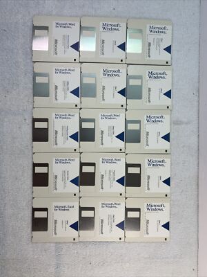 Microsoft Windows For DOS Systems Graphical Environment 3.0 with Word & Excel