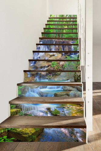 Elevadores de escaleras 3D Stone River NA252 decoración foto mural calcomanía papel tapiz Fay - Imagen 2 de 6