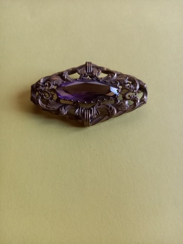 broche ancienne 1930 ART DECO - cigales en corne Dlg de