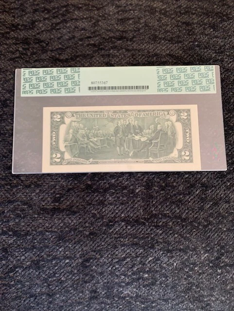 2013 Two Dollar Bill Series L 1940-L Star Note Uncirculated PCGS 64PPQ - Image 2 of 2