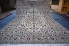 Large Antique Oriental Area Rug 8x12 Vintage Caucasian Hand Knotted Wool Carpet