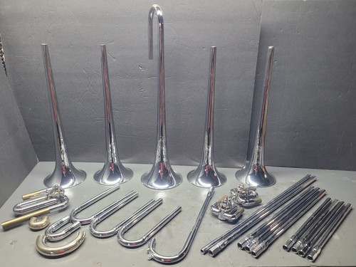 Vintage Drum Corp Getzen Soprano ,Baritone Bugle Part's, Bells, leadpipes rotors - Picture 12 of 24