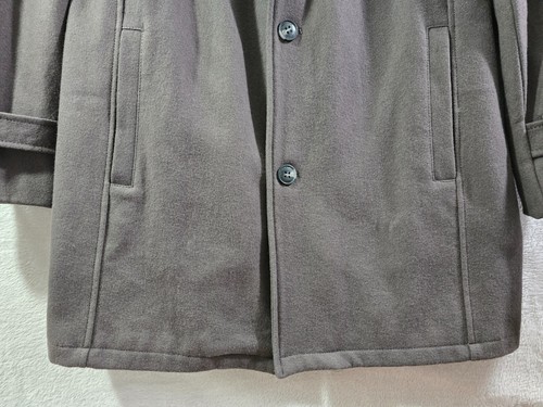 Keneth Cole New York G-III Bekleidung Wolle dunkelbraune Mäntel Jacke Herren Größe Large - Bild 6 von 16