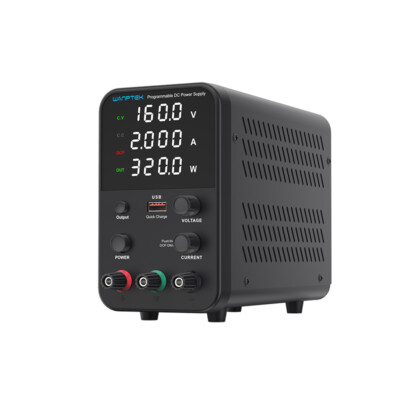 Adjustable DC Power Supply Output 0-160V 0-2A USB Fast Charge Over V/A/T Protect