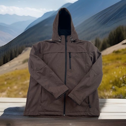 Sea to Sky Cocca Softshell Hooded Windbreaker Rain Jacket Size XXL - Picture 2 of 10