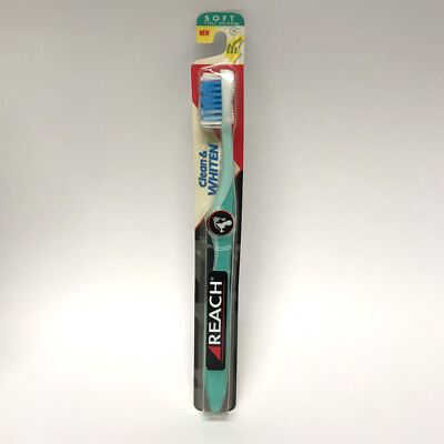 VINTAGE 2005 Reach CLEAN & WHITEN Toothbrush SOFT Bristles Full Head 70 | SEALED