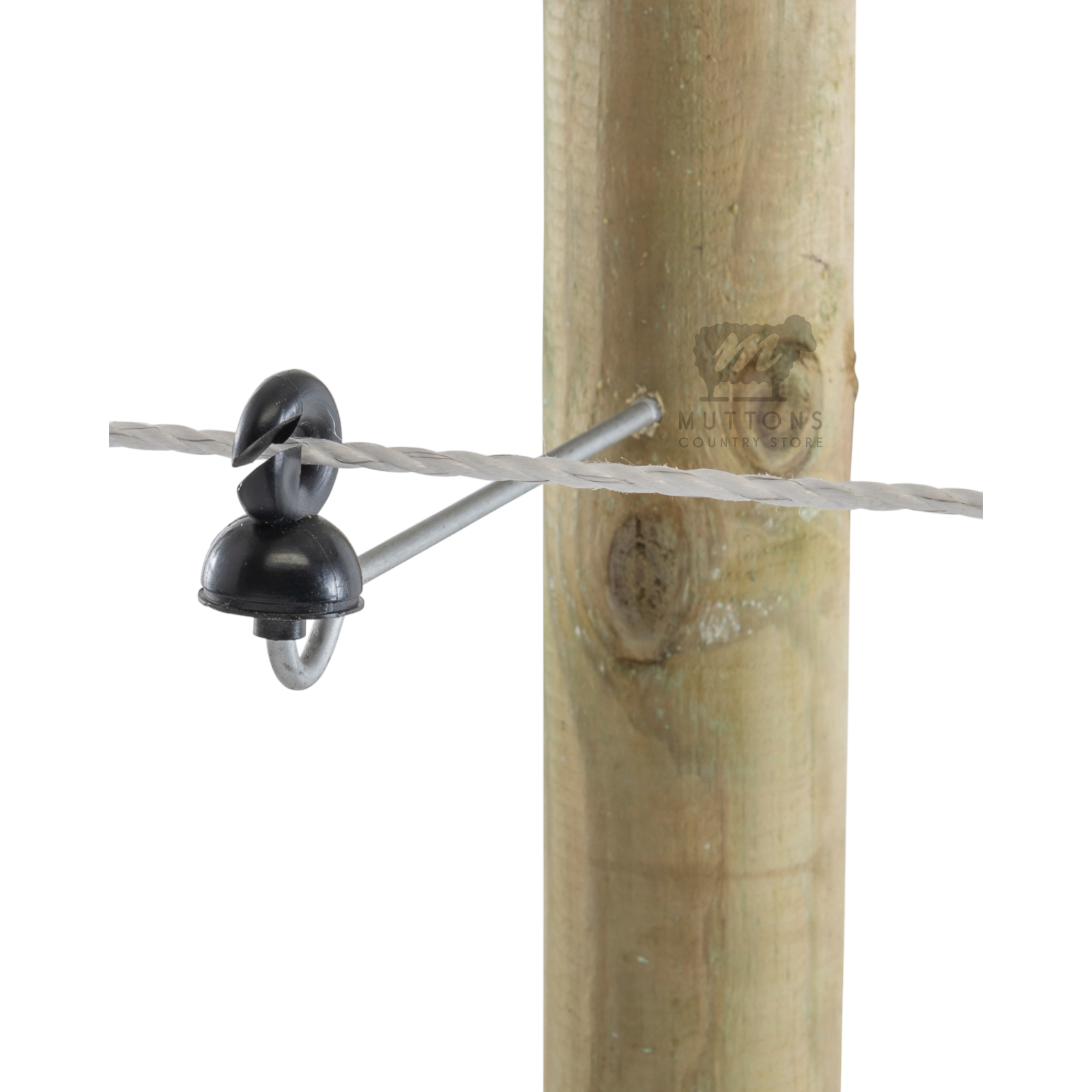 ELECTRIC FENCE ROPE 6mm 400 Metre Roll White & Green Poly Fencing Horse