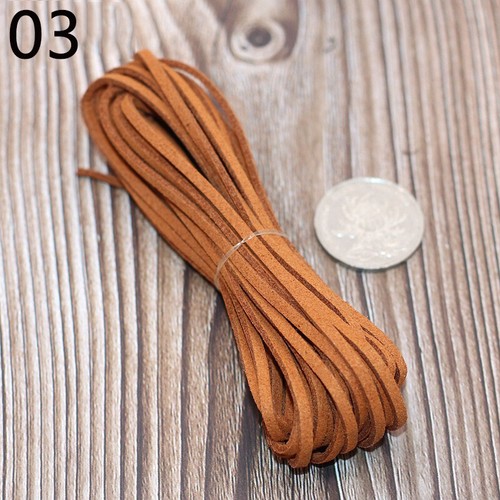 Cuerda de cuerda de cuero para collar pulsera joyería cuerda hallazgo N62US - Imagen 6 de 39
