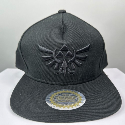 Legend of Zelda Hyrule Crest Black Snapback Hat - Nintendo Officially Licensed