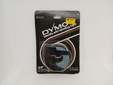 Vintage 1974 NOS Dymo Labeling Tape Black 3/8" 4 Yards 918446 NEW OLD STOCK 7291