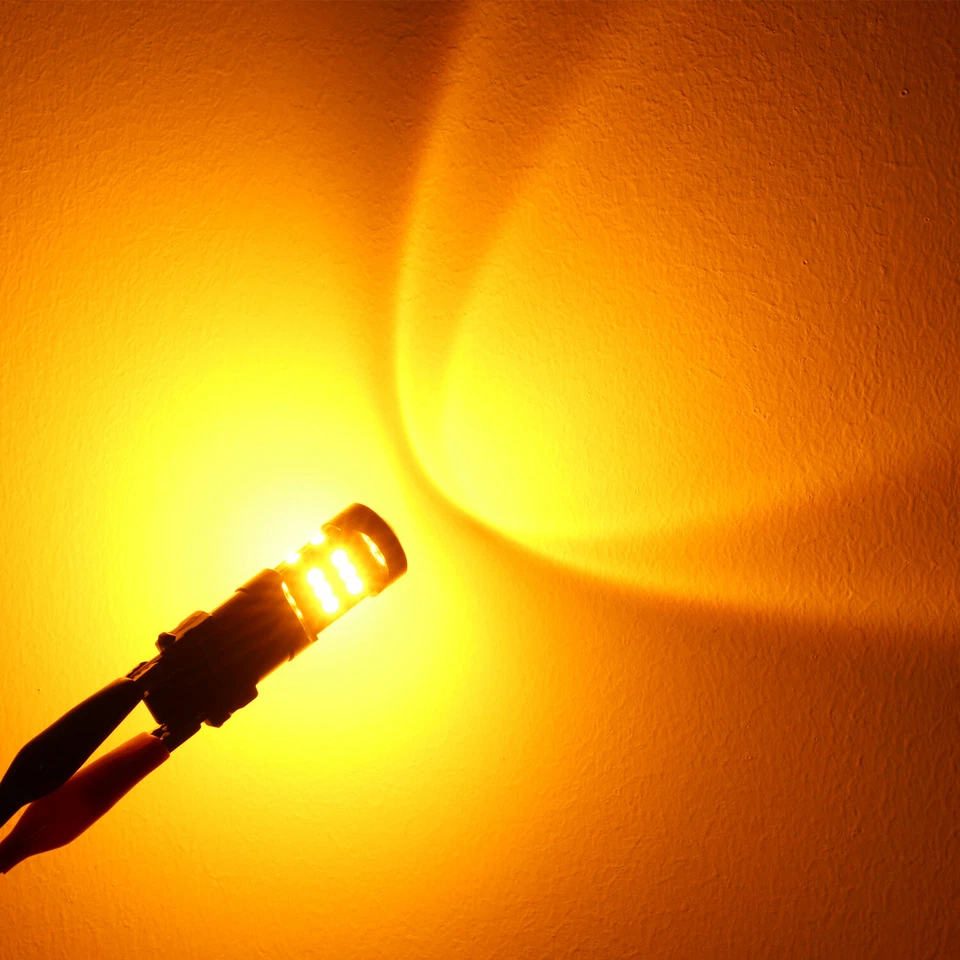 Blanco Amarillo Color Conmutador 36-LED 3157 Bombilla de circulación diurna|Señal de giro Foto 3 de 4