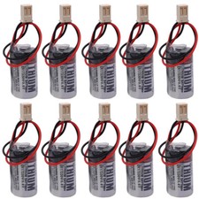 10 Pcs Toshiba 1700mAh ER17330V/3.6V battery for EPSON R13ZA00600300 w/ plug US