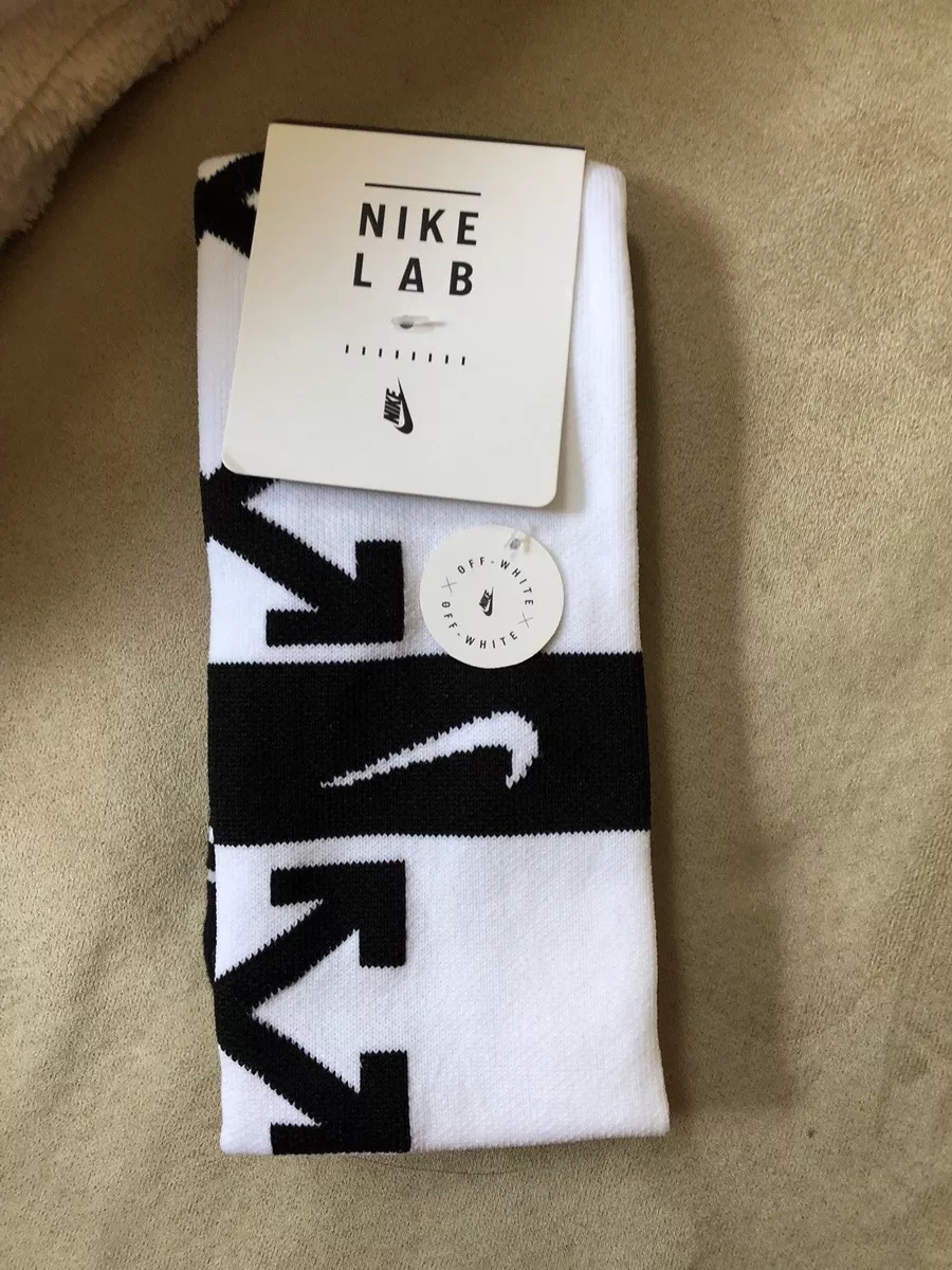 NIKE x OFF WHITE Soccer Socks (White) New Nikelab FB FOOTBALL Mercurial football eBay