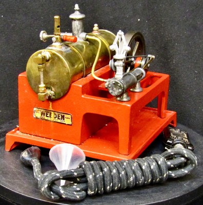 Antique 1930s Weeden 648 Electric Live Steam Engine - Air Tested # 1205
